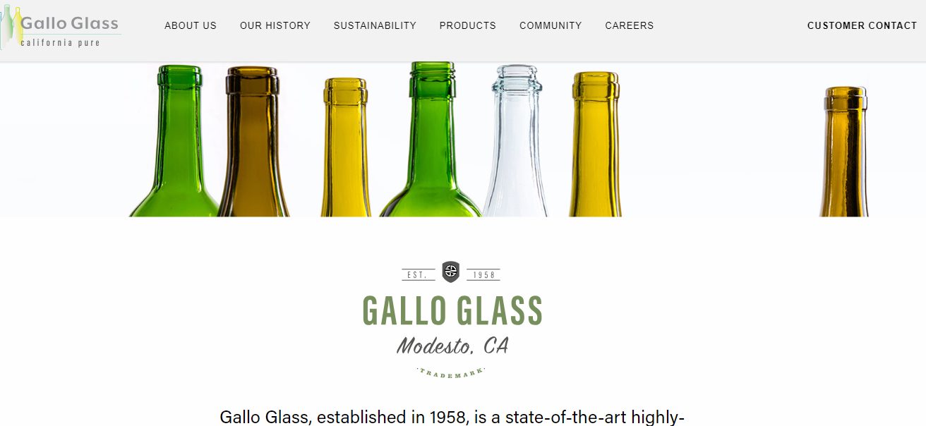 1. gallo glass company