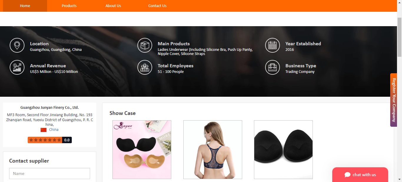 8.  Guangzhou Junyan Finery Co., Ltd